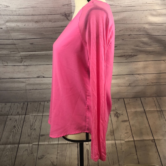 French Connection Pink Long Sleeve Top - Picture 4 of 7